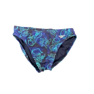 Abbildung von Speedo Print Beachstar Brief 2&quot; Badehose für Herren, Hapuna Blue, 30