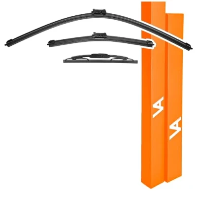 Abbildung von VIA ALBION® KOMPLETT WISCHER SET FÜR OPEL MOKKA (Mk1 &amp; X) 2012 2020 Allwetter Wischerblätter vorne hinten