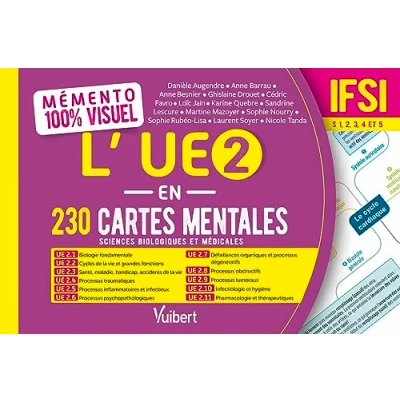 Abbildung von Mémento 100% visuel L&#039;UE 2 en 230 cartes mentales IFSI: &quot;Sciences biologiques et médicales&quot; Semestres 1 à 5