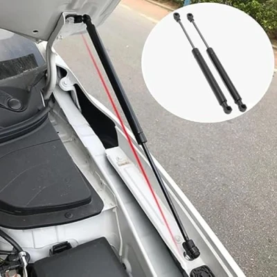 Abbildung von 2 Stück Motorhauben Gasfeder für VW UP 2011 2017 2018 2019 2020 2021 2022 2023, Dämpfer Motorhaube Lift Unterstützt Stoßdämpfer Motorabdeckung Halterung