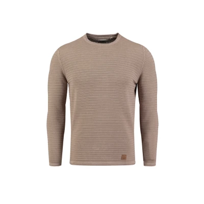Abbildung von KEY LARGO Herren KLMANUEL Round Pullover, Sand (1005), XXXL