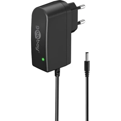 Abbildung von goobay 64978 Universal Netzteil 12 V / W 1 A Steckernetzteil 12v Ersatznetzteil mit DC Stecker 5,5 mm x 2,5 für TV Box, Router, LED Streifen, Videokamera 1.8 Meter