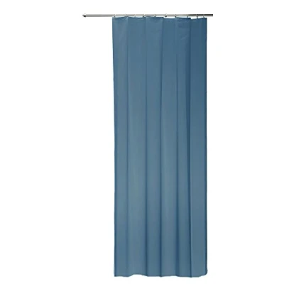 Abbildung von Organza Voile Dekoschal Gardine transparent Vorhang 140x245 cm Kräuselband o Schlaufen #1267 (blau, Kräuselband)