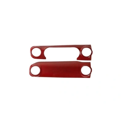 Abbildung von Interieur Zubehör Für Jeep Wrangler JL JT Gladiator 4XE 2018 2023 Auto Center Console Dashboard Panel Dekoration Abdeckung Aufkleber Innen Trim(Red Carbon Fiber)