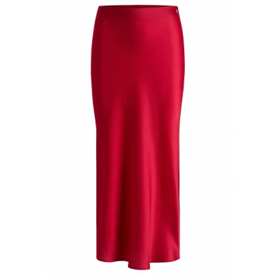 Abbildung von BOSS Alinienrock, Damen, Größe: 34, Dark pink three