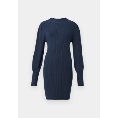 Abbildung von ONLY Onlkatia Strickkleid, Damen, Größe: 3XL, Naval academy