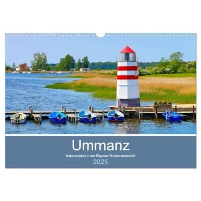 Abbildung von Ummanz Naturparadies in der Rügener Boddenlandschaft (Wandkalender 2025 DIN A3 quer), CALVENDO Monatskalender