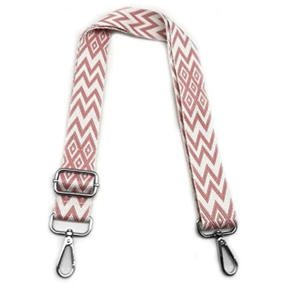 Abbildung von Taschengurte zum Wechseln Rosa, Verstellbarer Schultergurt für Taschen, Taschengurt Breit Schulterriemen mit Karabiner Silber 3.8cm, Umhängegurt Tragegurt Taschen Damen DIY, #2