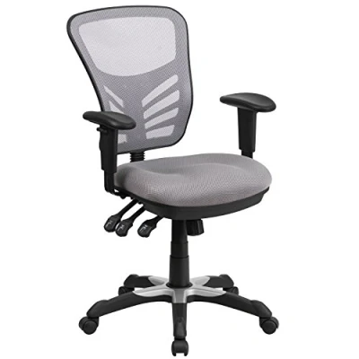 Abbildung von Flash Furniture Bürostuhl, Metall, grau, 69 x 65 112 cm