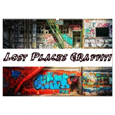 Abbildung von Lost Places Graffiti (Wandkalender 2025 DIN A2 quer), CALVENDO Monatskalender