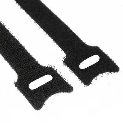 Abbildung von InLine Kabelbinder Klettverschluss schwarz [Länge 150mm, Breite 12mm, 10 Stück]