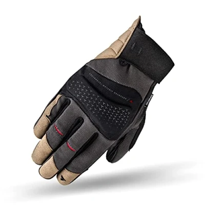Abbildung von SHIMA AIR 2.0 Men Motorradhandschuhe Herren Belüftete, Sommer Handschuhe aus Mesh mit Knöchel und Finger Protektoren, Verstärkte Handfläche (Braun, L)