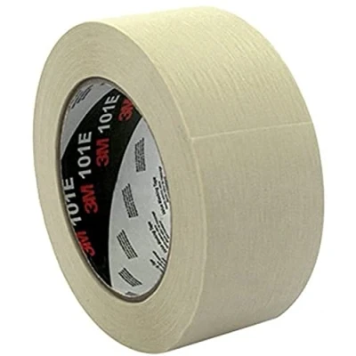 Abbildung von 3M 101E Kreppklebeband, 24 mm x 50 m, Standard, Beige (9 er Pack)