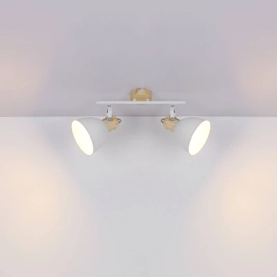 Abbildung von Lighting WIHO Strahler Metall weiß, 2x E27