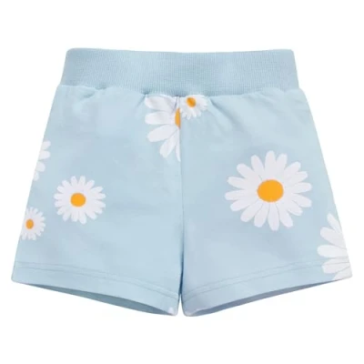 Abbildung von Pinokio kurtze Hose Daisy, 95% Cotton 5% Elastane, blau, Blumenmuster, Mädchen, Gr 62 122(92)