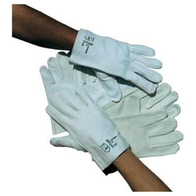 Abbildung von L+D 1700 10 Schutzhandschuh weiß Leder