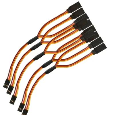 Abbildung von 5x Stück Servo Y Verlängerungskabel V Kabel Verlängerung Verteiler Splitter kompatibel zu JR Futaba Robbe Graupner Hitec 15cm 22AWG RC