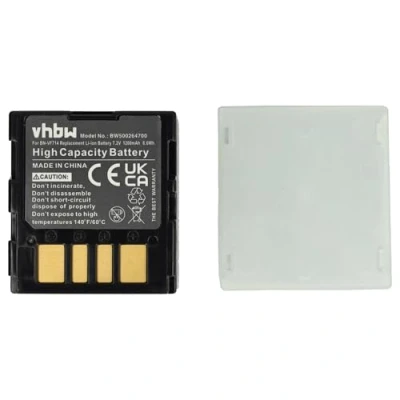 Abbildung von vhbw 1x Akku kompatibel mit JVC GR D245EG, D245E, D250US, D250U, D250, D247 Videokamera Camcorder (1200 mAh, 7,2 V, Li Ion)
