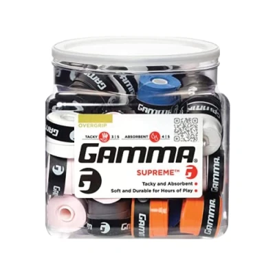 Abbildung von GAMMA Unisex Erwachsene Supreme Overgrip Überragender Griffigkeit, Gemischt, Jar of 60