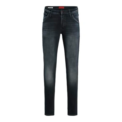 Abbildung von JACK &amp; JONES Male Slim Fit Jeans JjiGlenn, Farbe:Dunkelblau, Jeans/Hosen Neu:30W / 32L