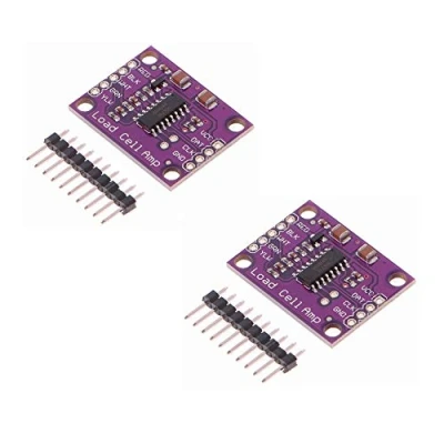Abbildung von iHaospace 2 Pcs HX711 Weighing Sensor 24 bit A/D Conversion Adapter Load Cell Electronic