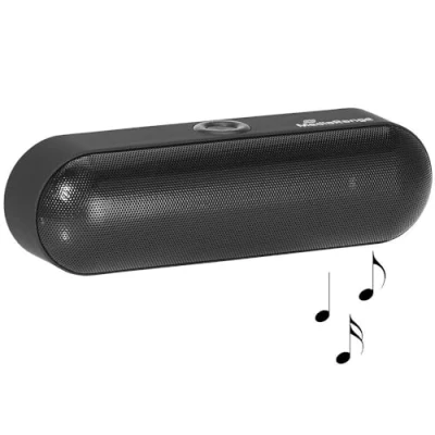Abbildung von MediaRange Tragbarer Bluetooth® Stereo Lautsprecher, schwarz