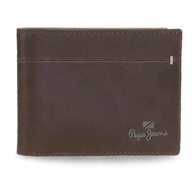 Abbildung von Pepe Jeans Staple Horizontale Geldbörse mit Geldbörse, braun, 11,5 x 8 1 cm Leder, Talla única,