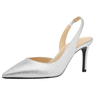 Abbildung von Michael Kors Alina FLEX High Heel Pumps, Damen, Größe: 41, Silver Schuhe