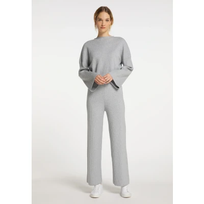 Abbildung von DREIMASTER Maritim Damen Strickpullover M/L / Grau Melange 50% Viskose 28% Polyester 22% Nylon