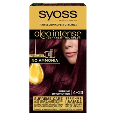 Abbildung von Syoss Oleo Intense Haarfärbemittel Dauerhaft Mit Ölen 4 23 Burgunderrot Färben