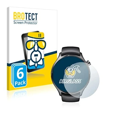 Abbildung von BROTECT Schutzglas für Xiaomi Watch S1 Pro (6 Stück) Schutzfolie Panzer Folie Glas [Extrem Kratzfest 9H, Anti Fingerprint, Ultra Transparent]