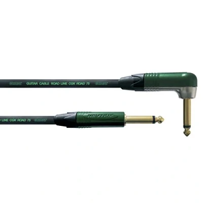 Abbildung von CORDIAL Kabel Gitarre jack recht/abgewinkelt 6 m grün INSTRUMENT Peak Standard