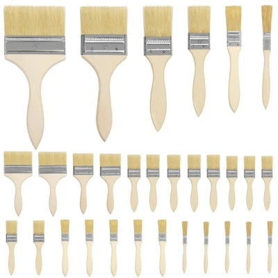 Abbildung von Kurtzy Lackierpinsel Reusable Brush Set 6 Sizes 1.310 cm Head Acrylic Brushes for Artists