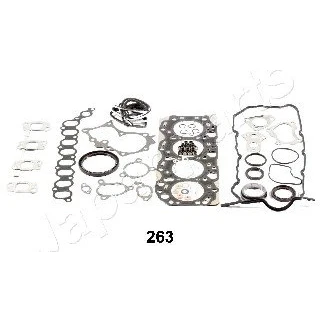 Abbildung von JAPANPARTS KM 263 Dichtungsvollsatz, Motor TOYOTA: Corolla IX Schrägheck, Verso, Avensis II Limousine