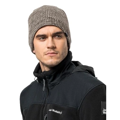 Abbildung von Jack Wolfskin Unisex Feldberg Beanie Mütze, Cold Coffee, M