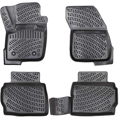Abbildung von ELMASLINE Auto Fußmatten Gummi (4 St), für FORD MONDEO 5 (2014 2022) 3D Gummimatten mit extra hohem Rand mehr Schutz Passend Baujahre:, 2014 2022