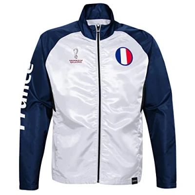 Abbildung von FIFA Jungen Official World Cup 2022 Training Jacket, Youth, France, Age 8 10 Track, White, Small, 9