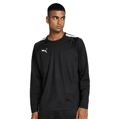 Abbildung von Puma Teamliga Trainings Sweatshirt, Herren, Größe: Large, Schwarzweiss