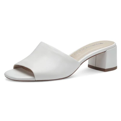 Abbildung von Tamaris Pantolette hoch, Damen, Größe: 35, White Leder