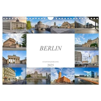 Abbildung von Berlin Stadtspaziergang (Wandkalender 2025 DIN A4 quer), CALVENDO Monatskalender