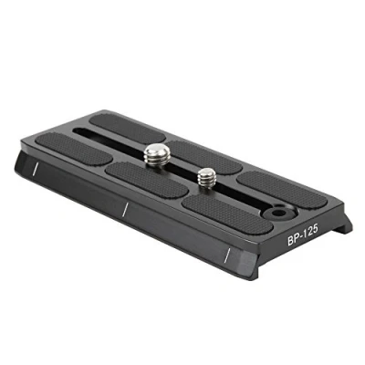 Abbildung von Sirui BP 125 Schnellwechselplatte für BCH Köpfe (Aluminium, 125x51x12mm, 110g) schwarz