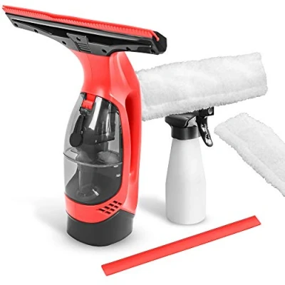 Abbildung von STARK Akku Fenstersauger WC 2000 HOME, Set mit abnehmbarem Wassertank, Sprühflasche Streifenfreie Reinigung aller glatten Oberflächen, Fenster, Spiegel, Duschwände