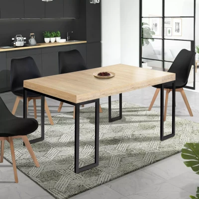 Abbildung von IDMarket Ausziehbarer Tisch Toronto, 6 Personen, 140 cm, Industrie Design