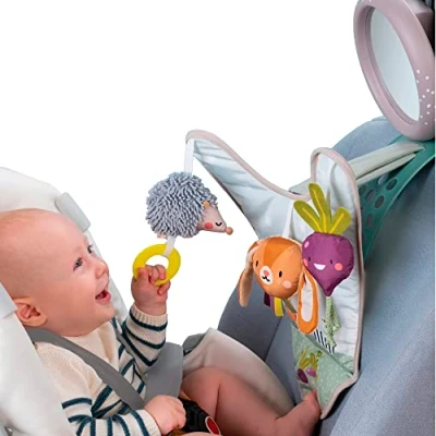 Abbildung von Taf Toys Urban Garden in Car Play Centre Parent and Baby&#039;s Travel Companion, Keeps Both Relaxed While Driving. Activity with Mirror to Watch Baby from Driver&#039;s Seat, Birth
