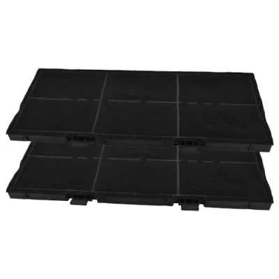 Abbildung von AllSpares Aktivkohlefilter (2 St.) für Dunstabzugshauben geeignet Siemens LZ45610 Neff Z54TC02X0 Bosch DSZ4561, 11025806 459 x 189 20 mm
