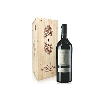 Abbildung von Lo Zoccolaio Langhe DOC Baccanera Rotwein Flaschen Piedmont Wein Holzbox Barbera Merlot Nebbiolo Canernet Sauvignon trocken (1 x 750 ml)
