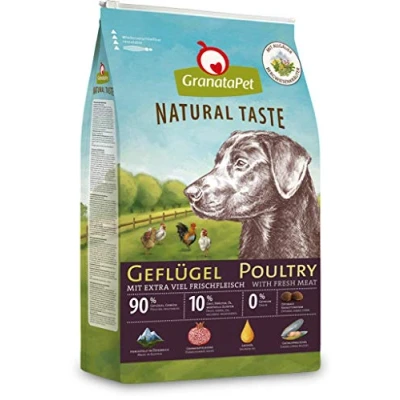 Abbildung von GranataPet Natural Taste Geflügel, Trockenfutter für Hunde, Hundefutter ohne Getreide &amp; Zuckerzusätze, Alleinfuttermittel ausgewachsene 12 kg