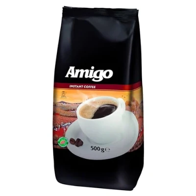 Abbildung von Amigo Instant Kaffee 500 g löslicher Bohnenkaffee, angenehm intensives Aroma, koffeinhaltig für insgesamt 280 Tassen