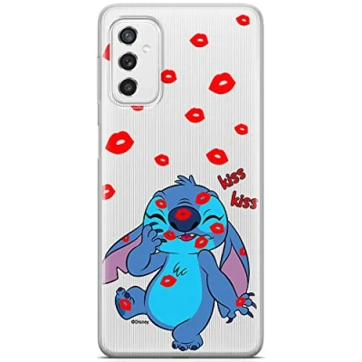 Abbildung von ERT GROUP Handyhülle für Samsung M52 5G Original und offiziell Lizenziertes Disney Muster Stitch 017 optimal an die Form des Handy angepasst, teilweise transparent