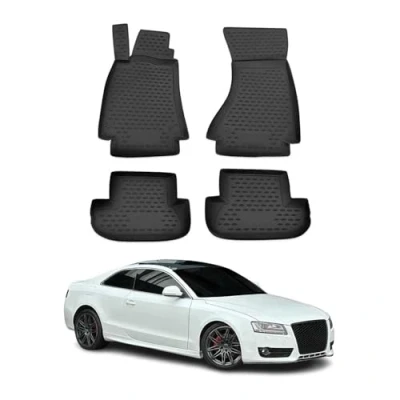 Abbildung von OMAC 1122444 Fußmattensatz TPE (thermoplastischer Elastomer) 4 schwarz AUDI: A5 B8 Coupe